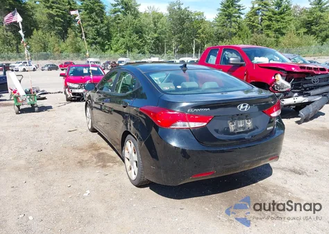 2013 Hyundai Elantra Limited from USA, damaged, VIN KMHDH4AE3DU572606